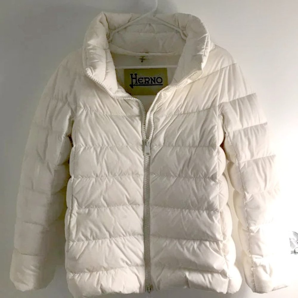 Authentic Herno White Down Puffer Jacket